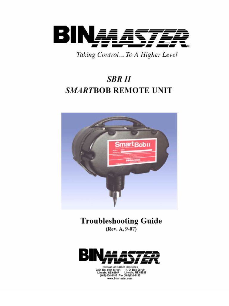SmartBob SBRII Troubleshooting Guide | PDF | Troubleshooting ...