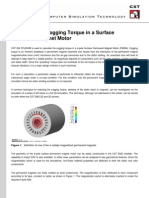 Calculation of Cogging Torque in A Surface Permanent Magnet Motor