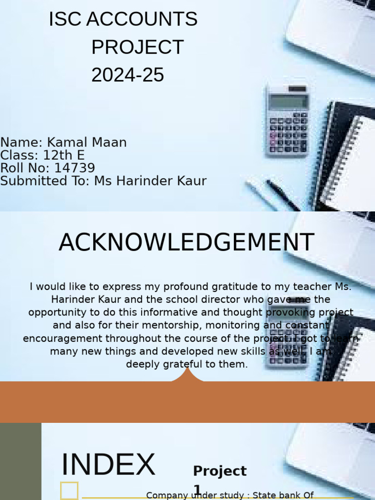 Isc Accounts - Project - 2024-25 - PDF | PDF | Market Liquidity ...