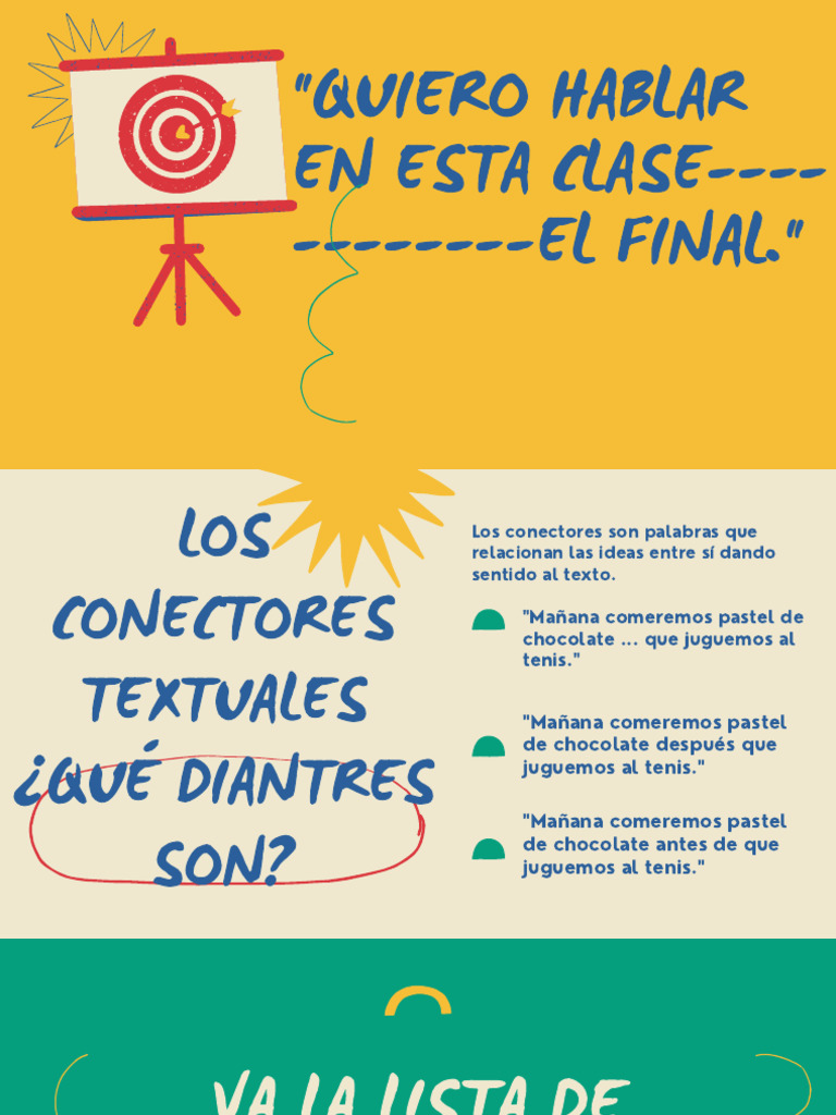 Conectores Textuales: Guía Completa | PDF
