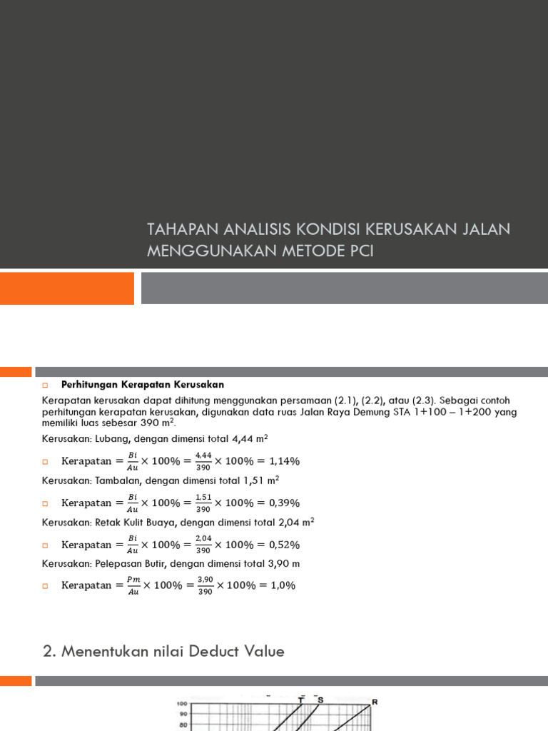 Analisis Kerusakan Jalan Metode PCI | PDF