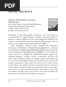 Pakistan The Balochistan Conundrum by Ti d76cb1c6