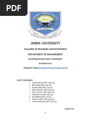 Entreprenuership Business Business Plan Group 4
