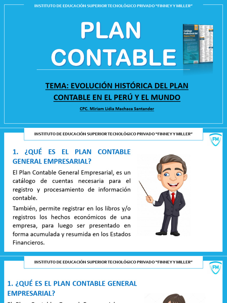 Evolución del Plan Contable en Perú | PDF | normas internacionales de ...