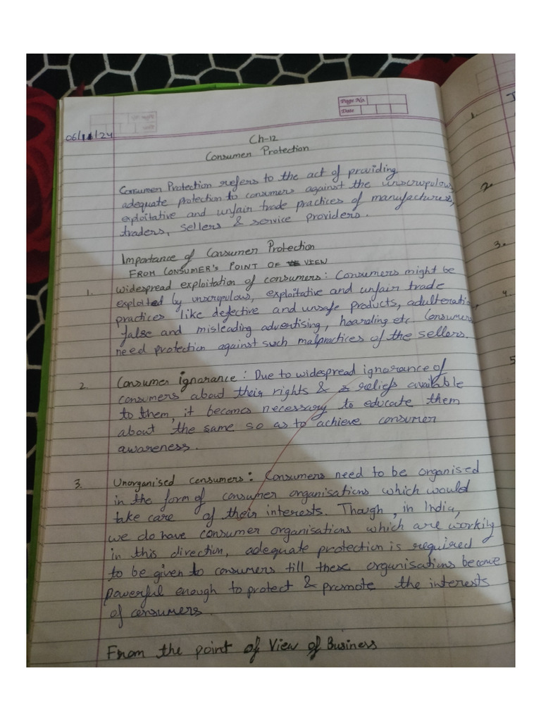 Notes Consumer Protection | PDF