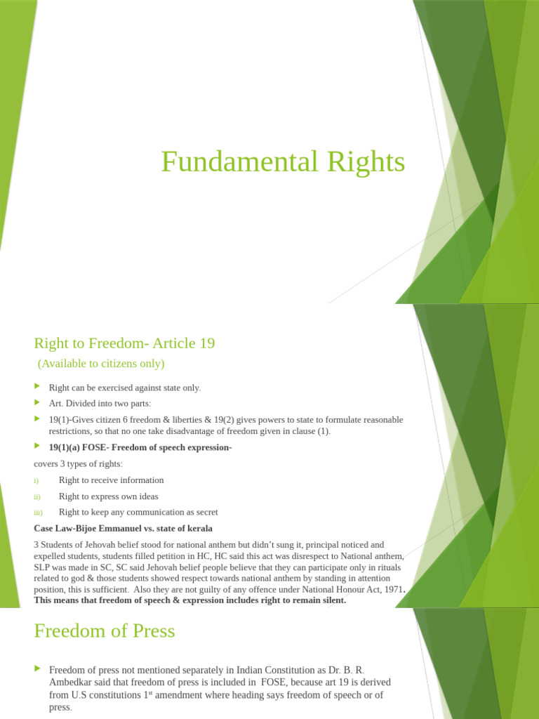 Citizen Rights and Freedom Limits | PDF | Politics | Law