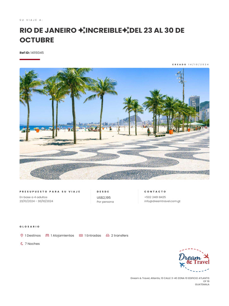 Viaje a Río de Janeiro: 23-30 Octubre | PDF | Rio de Janeiro