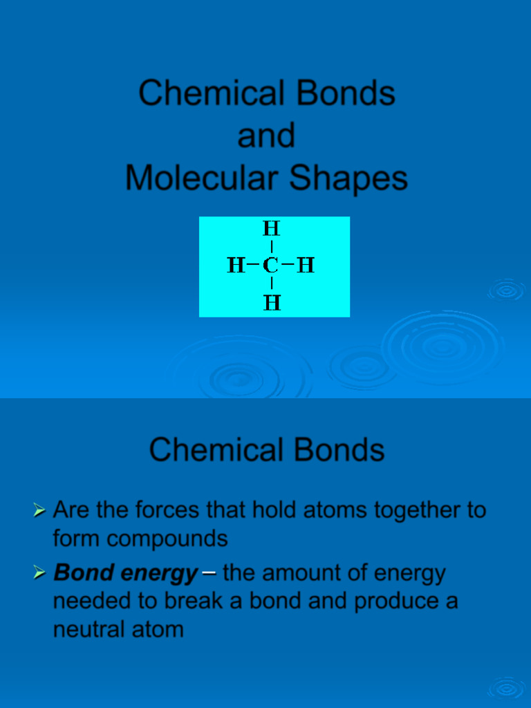 Chemical Bonds and Molecular Shapes Guide | PDF | Chemical Polarity ...