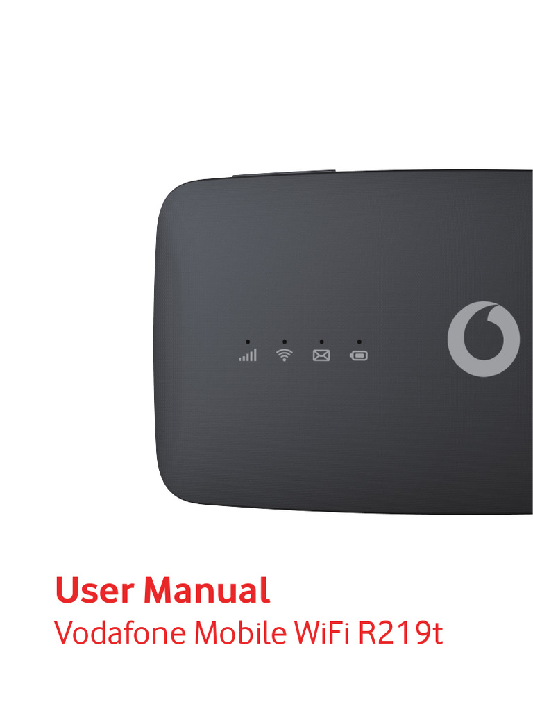 Vodafone R219t WiFi User Manual | PDF | Wi Fi | Ip Address