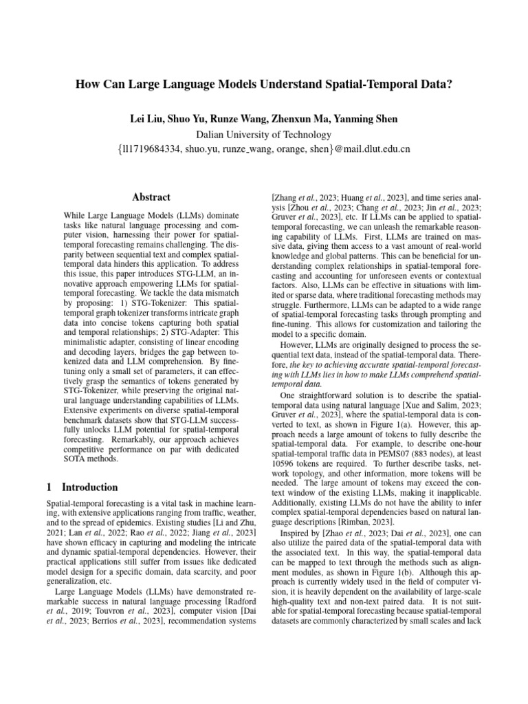 Enhancing LLMs for Spatial-Temporal Forecasting | PDF | Time Series ...