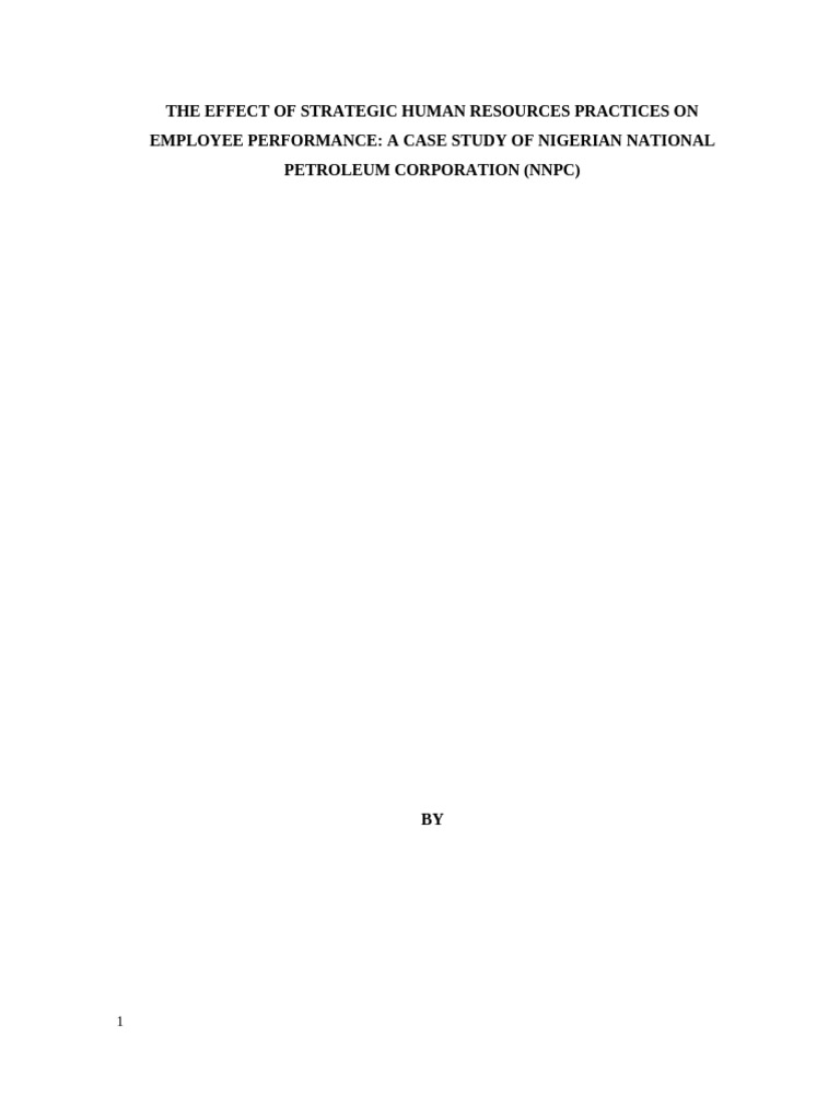 2 THE EFFECT OF STRATEGIC HUMAN RESOURCES PRACTICES ON EMPLOYEE ...