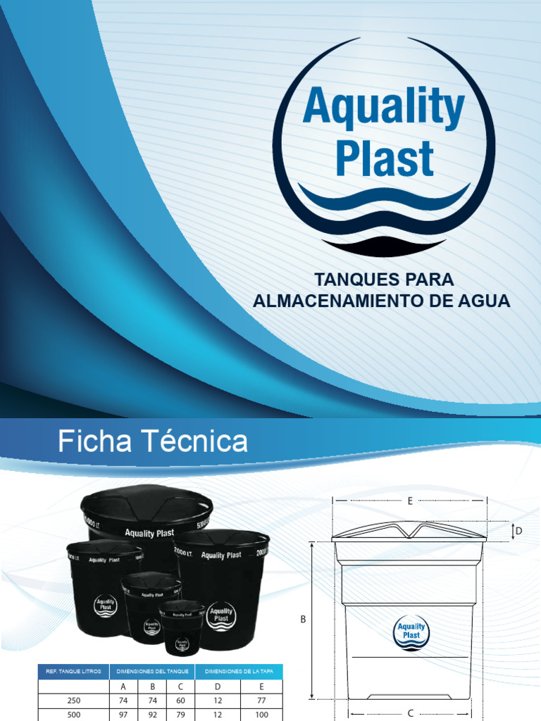 Tanques de Agua Aquality Plast | PDF | Agua