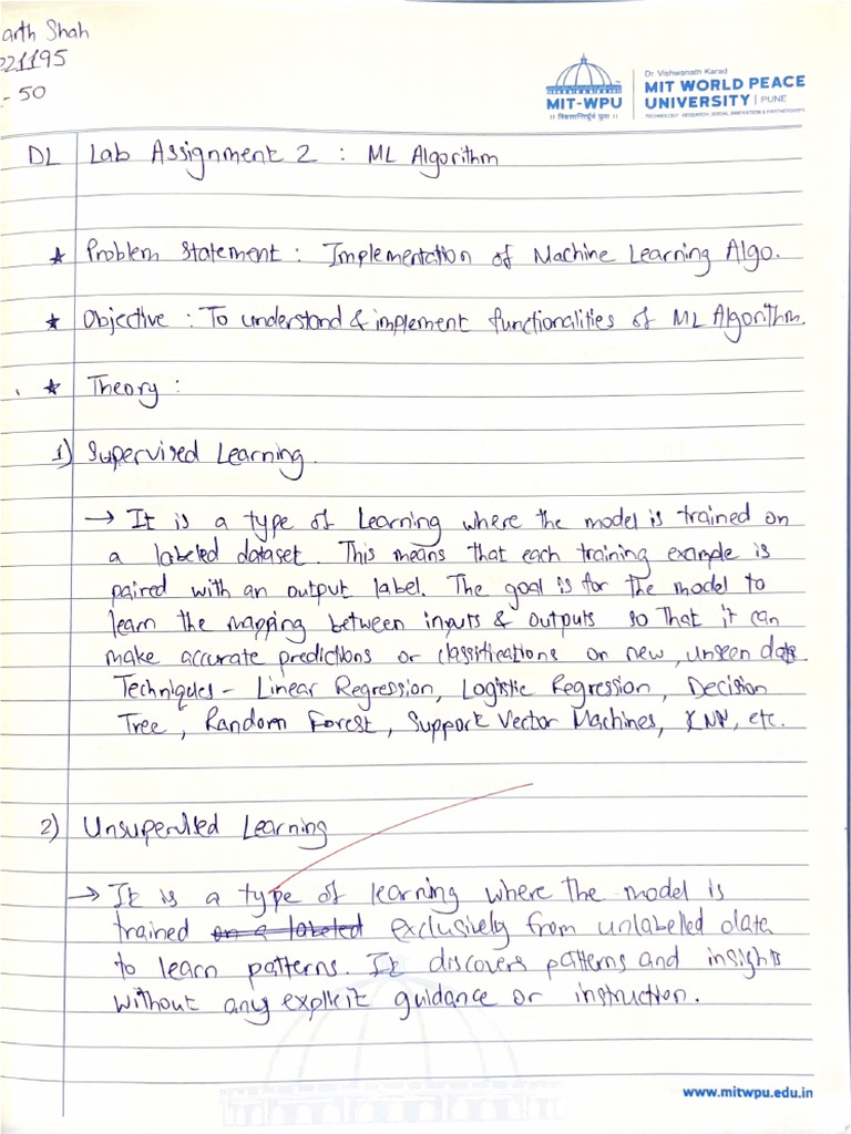 SiddharthShah 1032221195 DivC 50 DL LabAssignment2 | PDF
