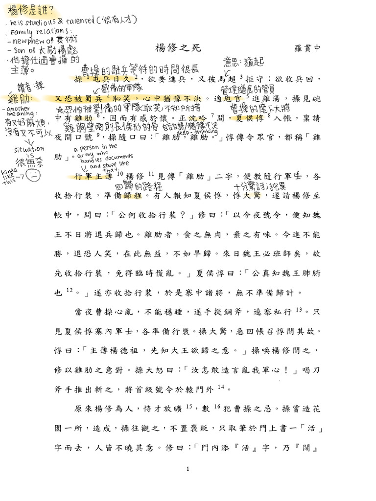 楊修之死 | PDF