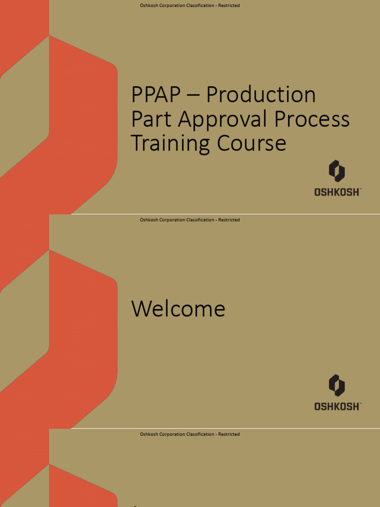 PPAP Training Course Overview | PDF | Specification (Technical Standard ...