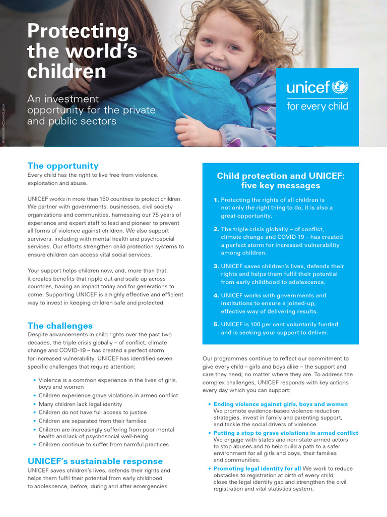 Protecting Children: UNICEF's Mission | PDF | Violence | Child Protection