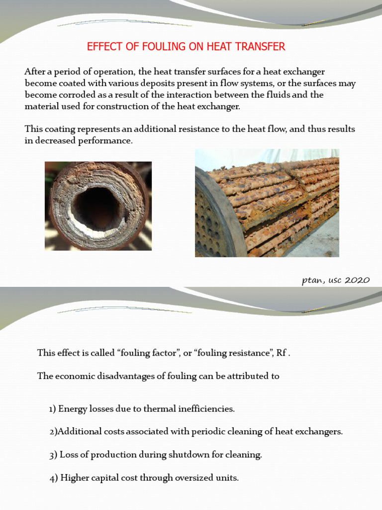 Impact of Fouling on Heat Exchanger Efficiency | PDF | Heat Exchanger ...