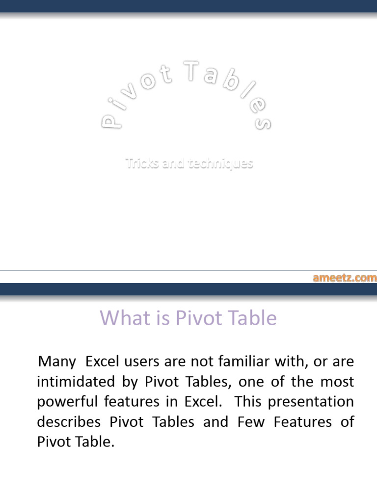 Pivottable 120308034503 Phpapp02 | PDF | Computers | Technology ...