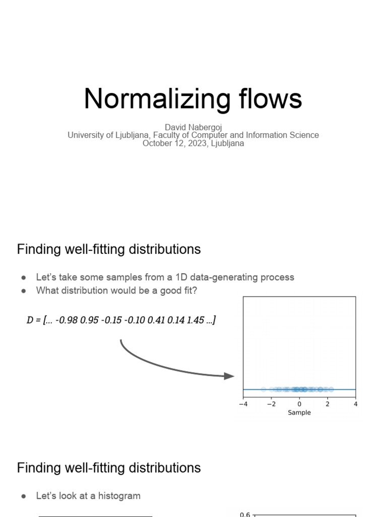 Machine Learning For Data Science 2 - Normalizing Flows V2 | PDF ...
