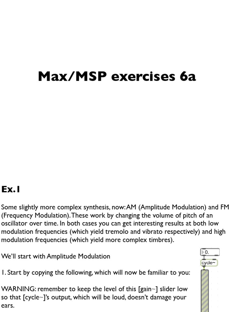 Exercises 6 A | PDF | Electronic Oscillator | Modulation