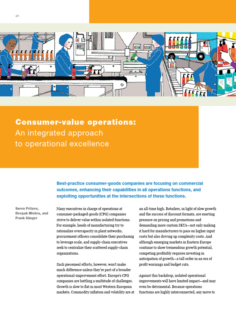 Consumer-Value Operations in CPG | PDF | Supply Chain | Quality Management