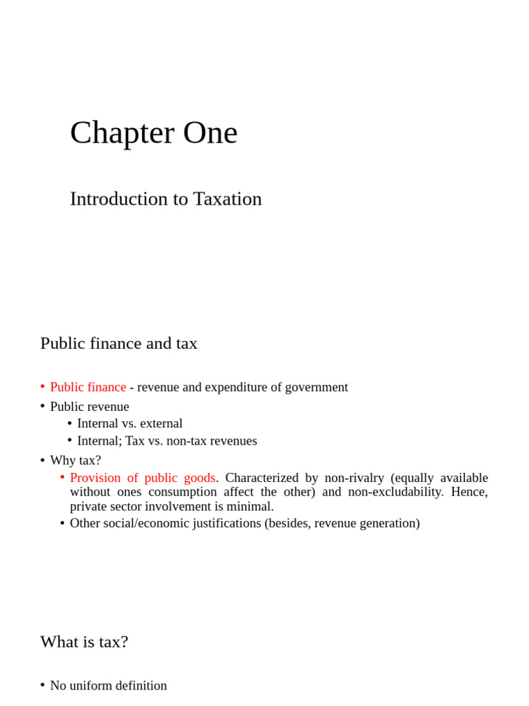 Introduction to Taxation Principles | PDF | Taxes | Value Added Tax