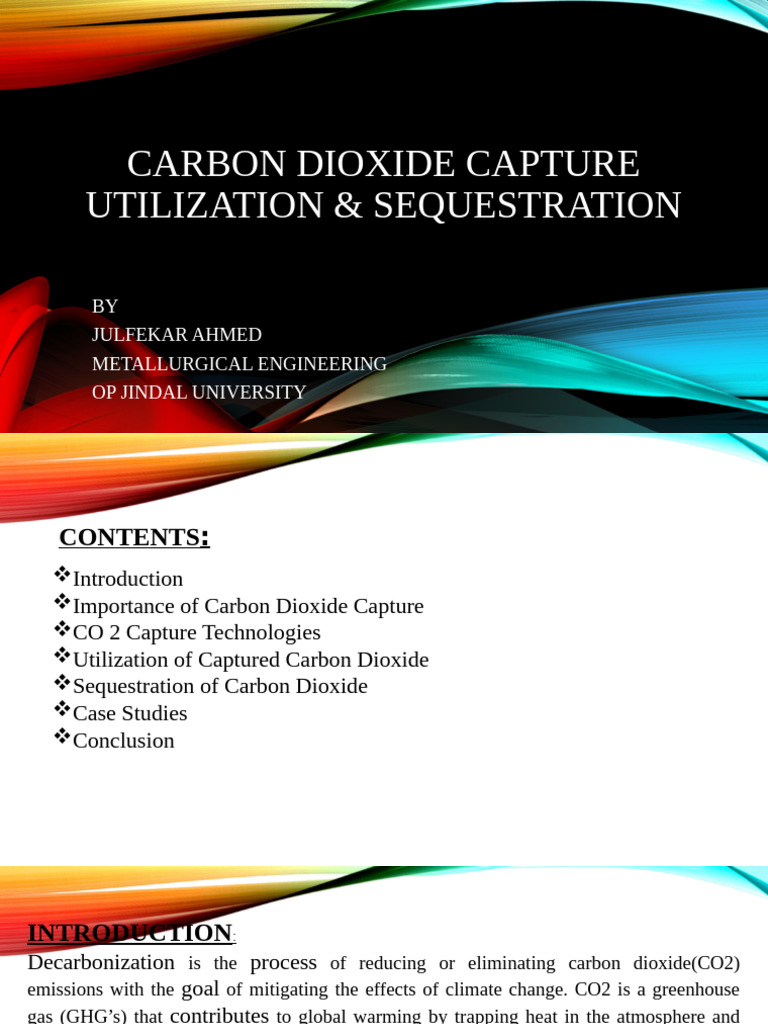 Carbon Dioxide Capture | PDF | Carbon Capture And Storage | Climate ...