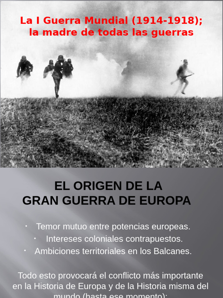 Causas y Consecuencias de la I Guerra Mundial | PDF | Primera Guerra ...