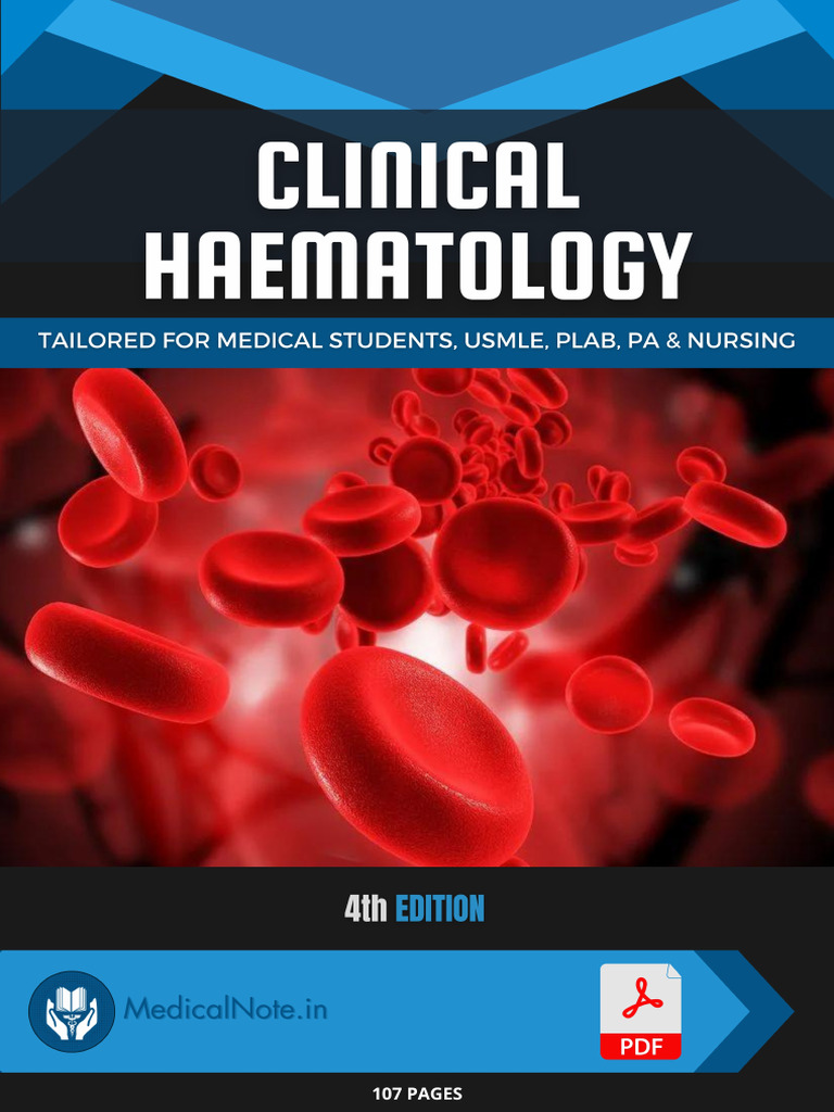 Comprehensive Hematology Study Notes | PDF | Coagulation | Blood Type