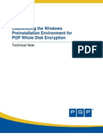 Tech Note Customizing The PE For PGP Whole Disk Encryption