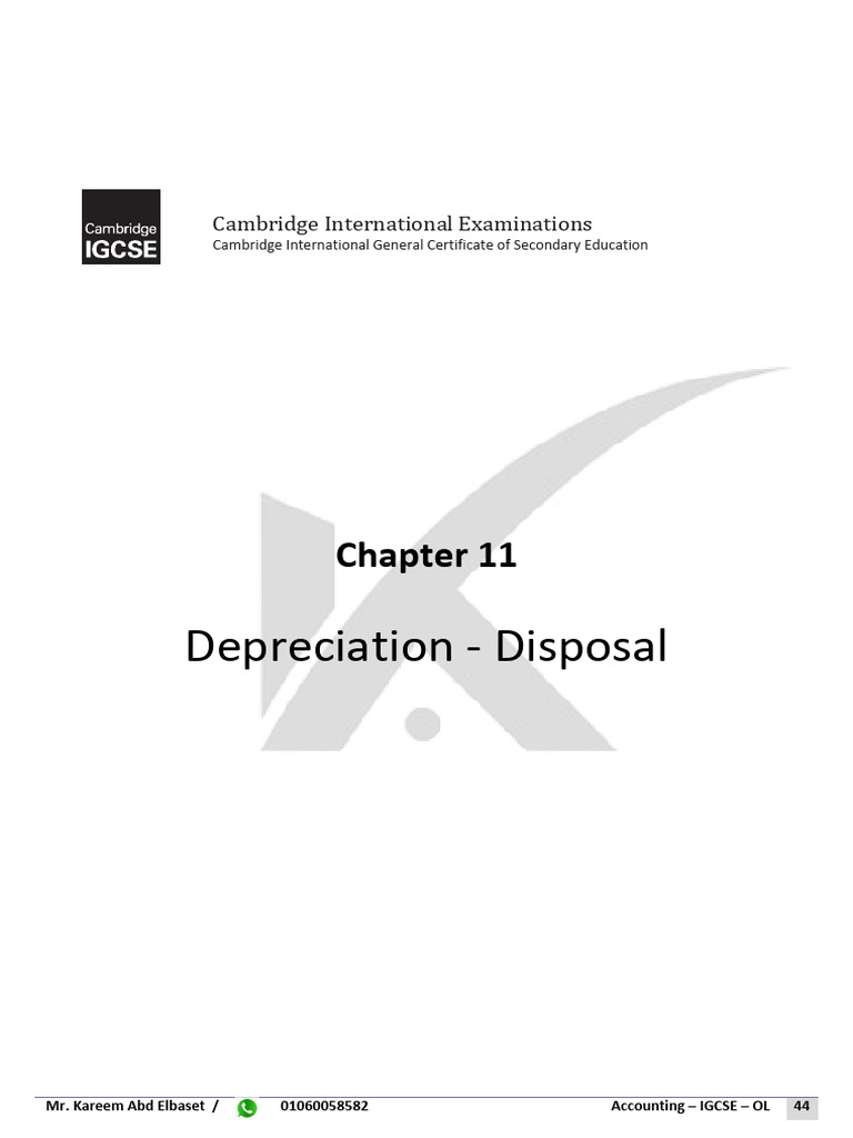 Depreciation and Disposal Guide | PDF | Depreciation | Book Value