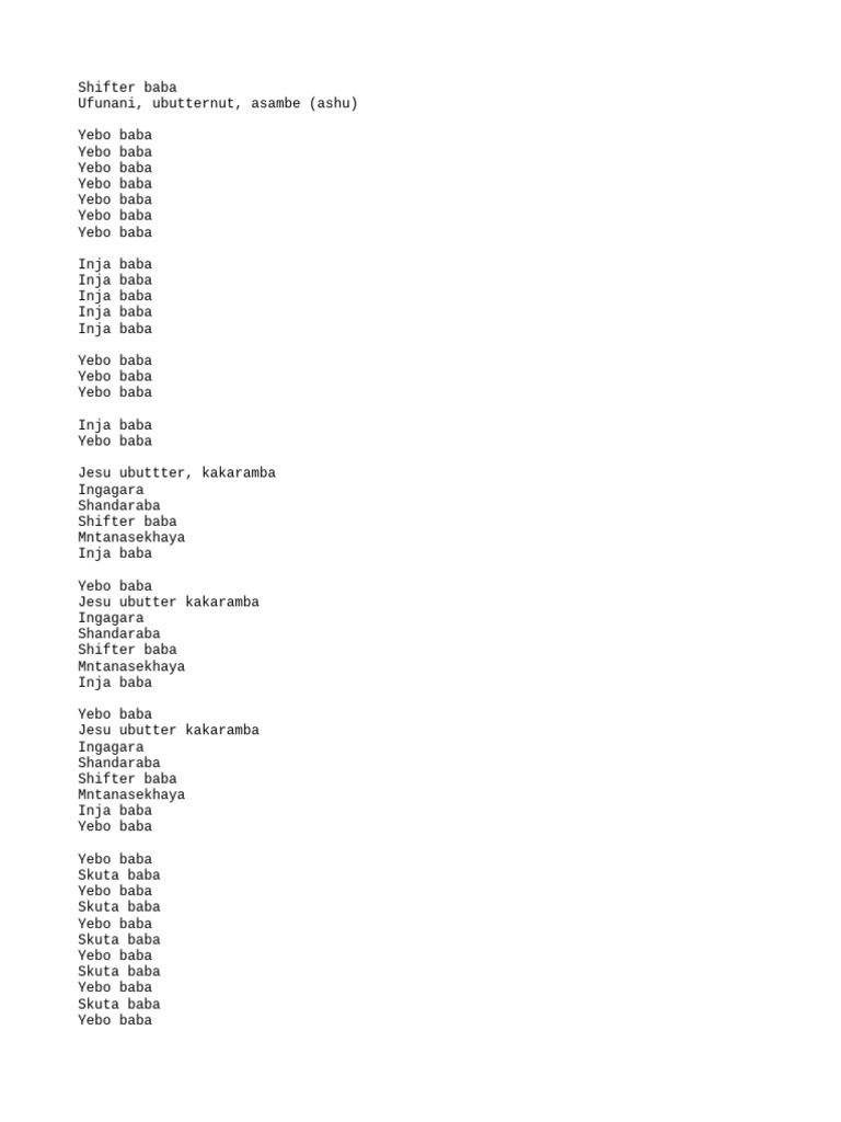 Shifter Baba Lyrics and Themes | PDF