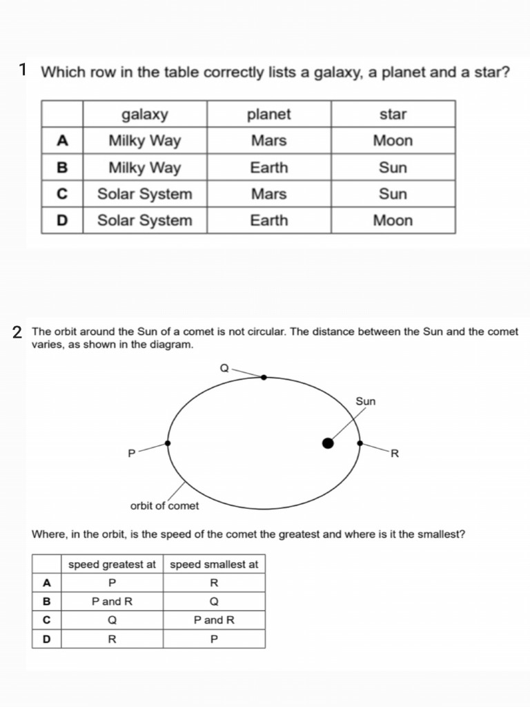 Ol and ig space physics questions pdf