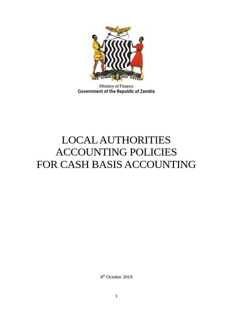 Zambia Local Authorities Cash Accounting Policies | PDF | Financial ...