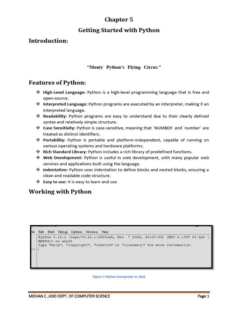 Introduction to Python Programming | PDF | Reserved Word | Python ...