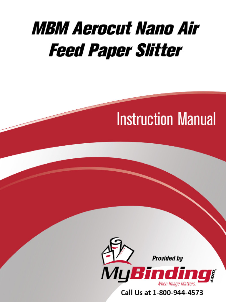 MBM Aerocut Nano Operation Manual | PDF | Paper | Safety