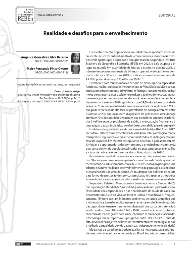 Desafios para o Envelhecimento | PDF | Terceira idade | Envelhecimento