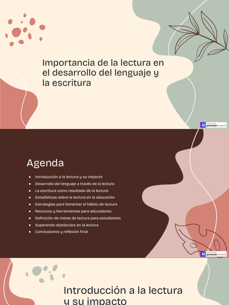 Importancia de La Lectura en El Desarrollo Del Lenguaje y La Escritura ...