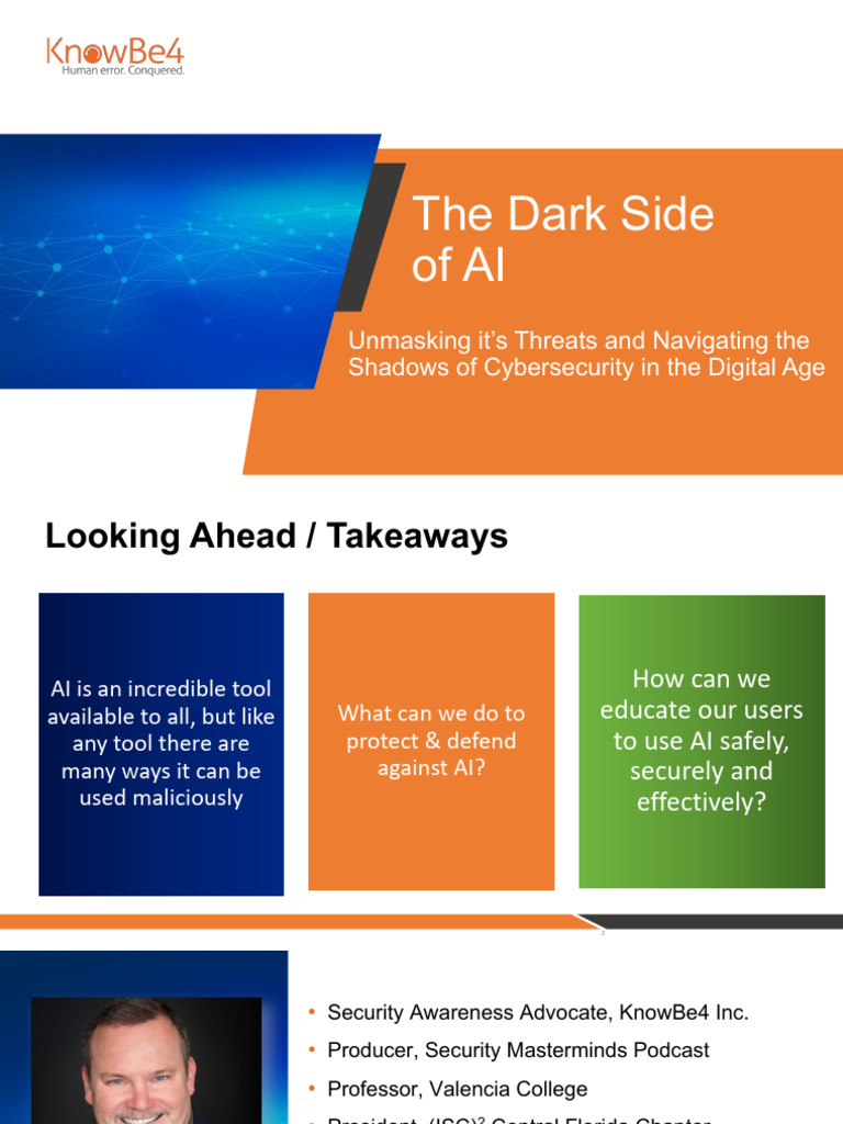 KnowBe4, AI The Dark Side Slides | PDF | Artificial Intelligence ...