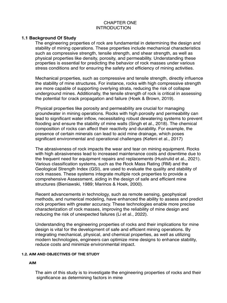 Project | PDF | Rock (Geology) | Strength Of Materials