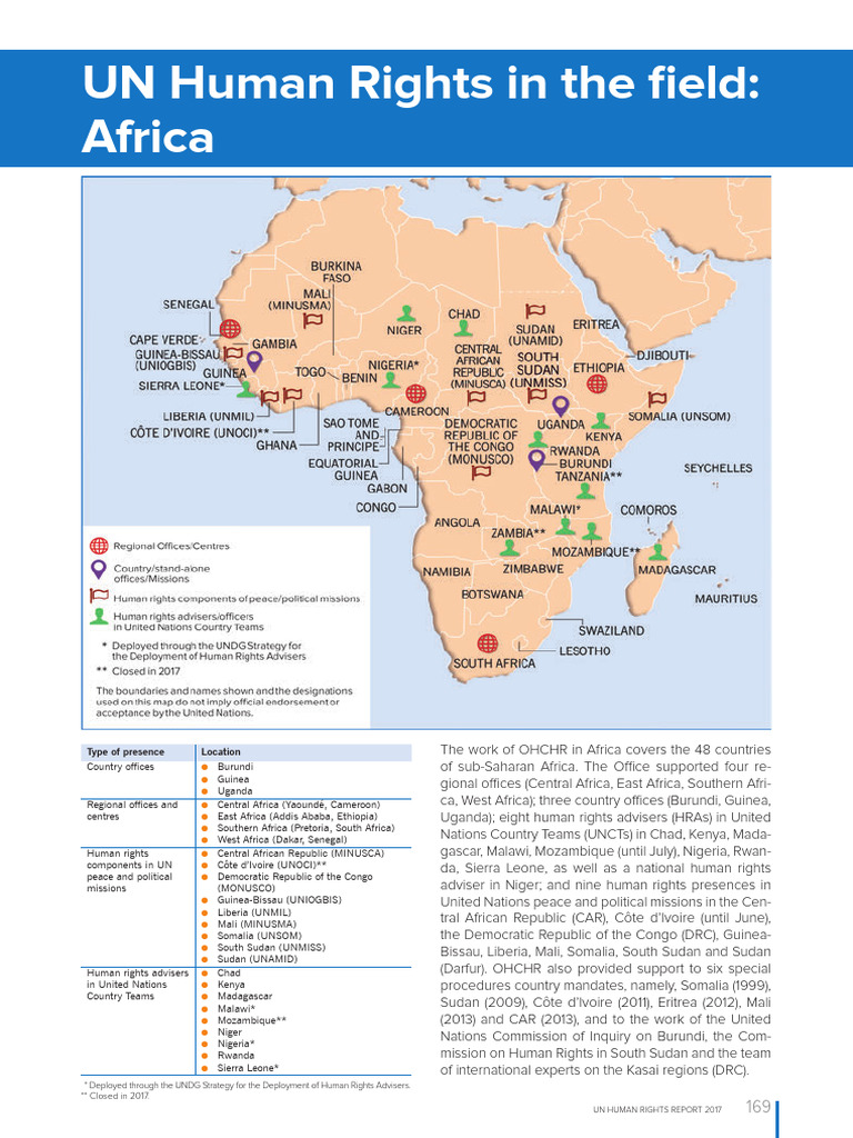UN Human Rights Report 2017: Africa | PDF | Human Rights | Africa