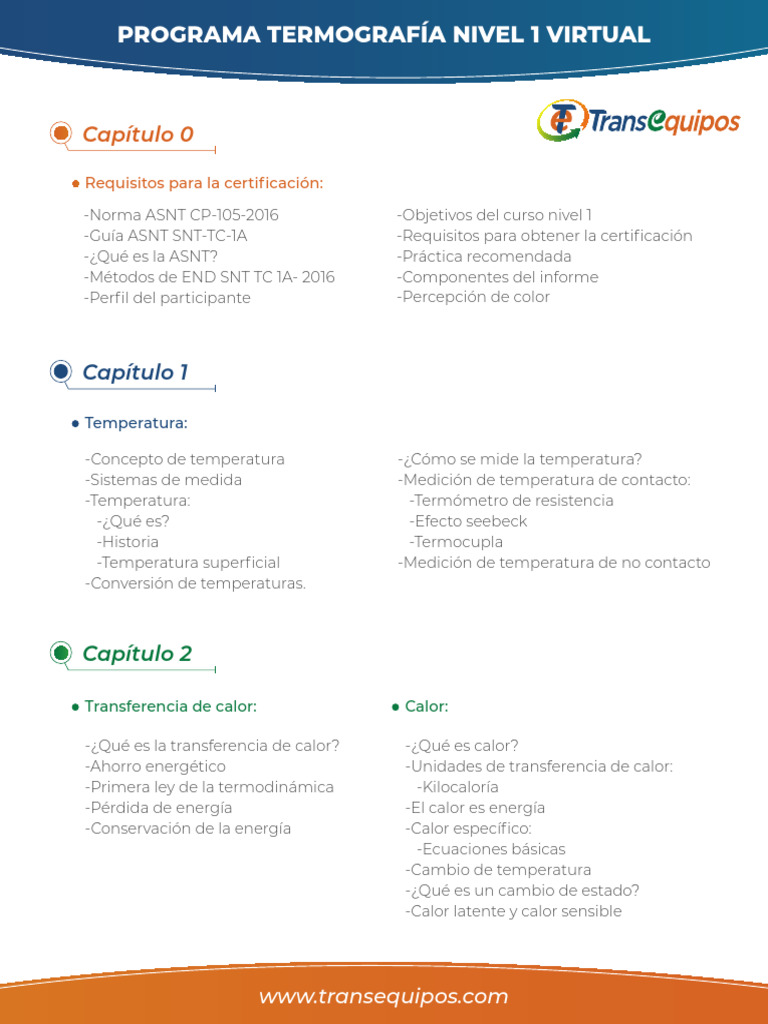 Curso Virtual de Termografía Nivel 1 | PDF | Infrarrojo | Calor