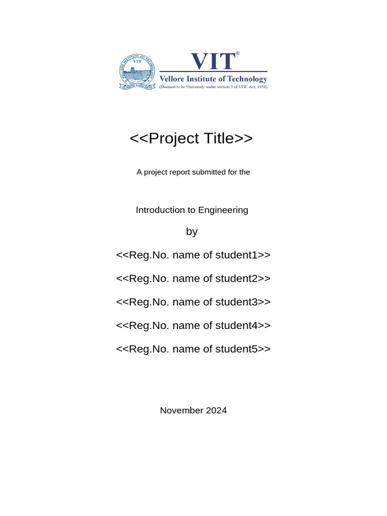 Project Report on Engineering Introduction | PDF | Technology & Engineering