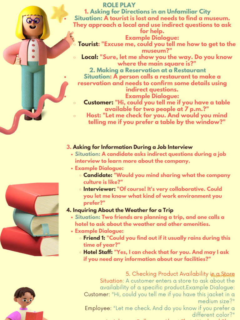 Role Play Indirect Questions | PDF | Landlord