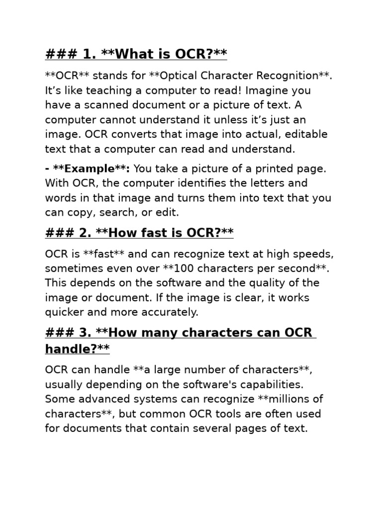 1. What Is OCR? | PDF
