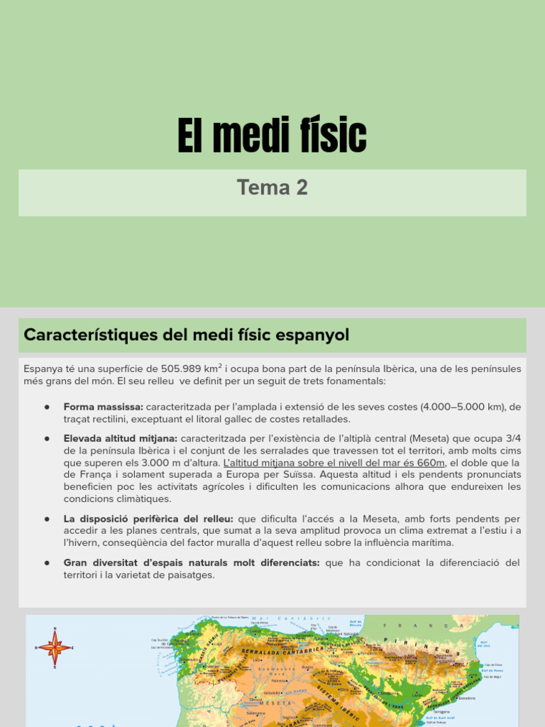Tema 2 - El Medi Físic | PDF