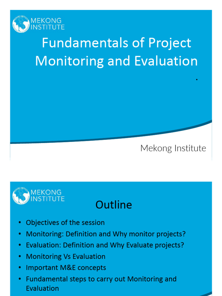 Fundamentals of Project Monitoring and Evaluation 1731137443 | PDF ...
