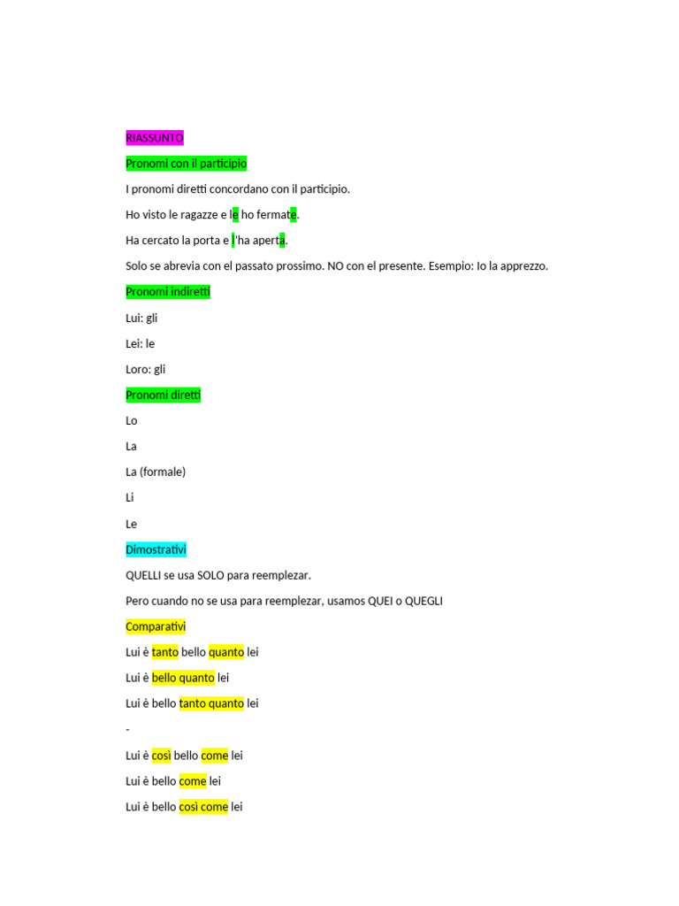 Esercizi Online Di Ripaso | PDF