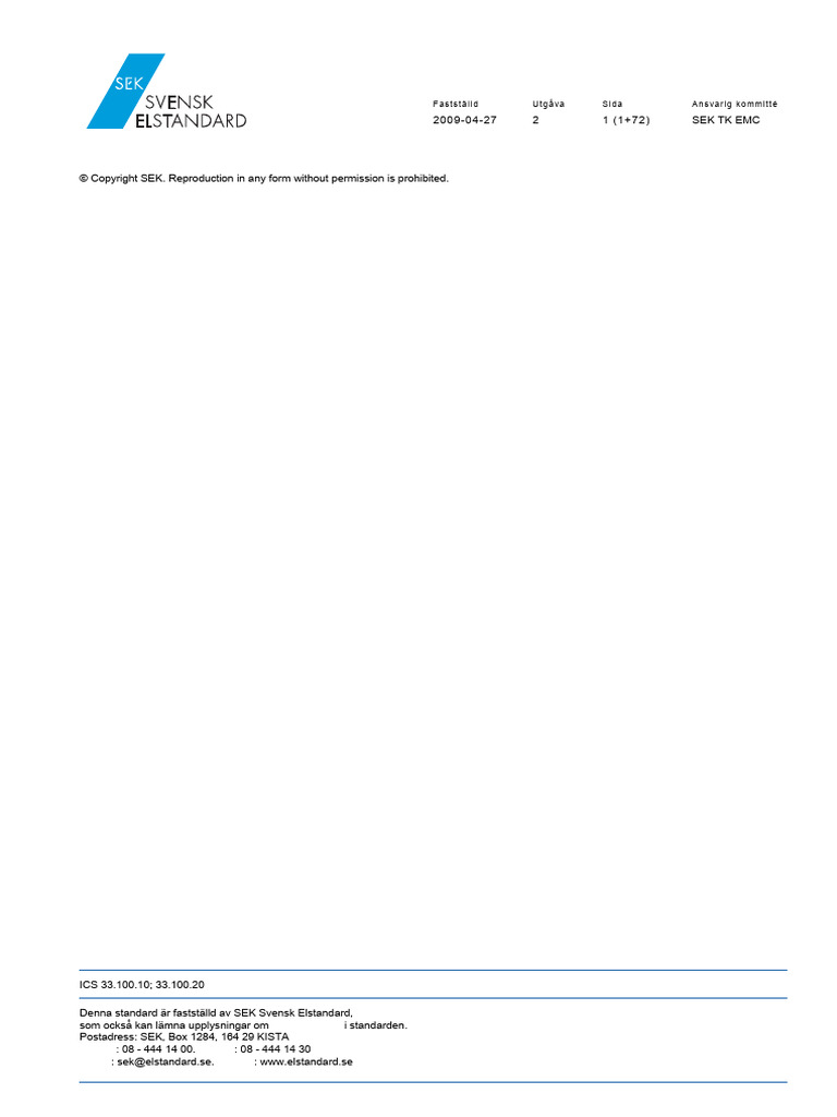 Svensk Standard Ss-En 55016-2-1 | PDF