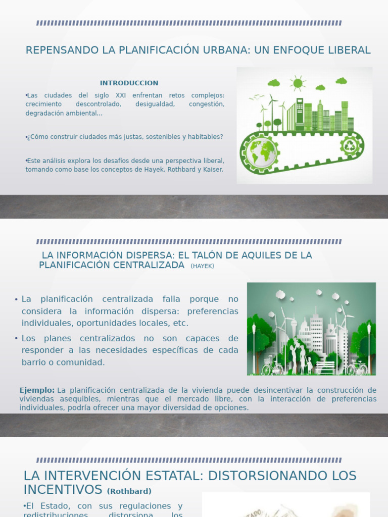 Presentacion Influencia de La Economia Urbana en La Planificacion ...